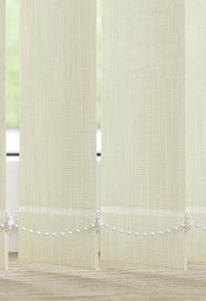 Brindisi, White Chocolate - Vertical Blind Slats